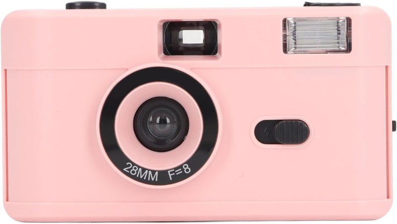 Zyyini 35mm Film Camera, 35mm Reusable Film Camera with Flash, Vintage Film Supports Both Black and White or Colored 35Mm 135 Film, (Roseate) - Image 1